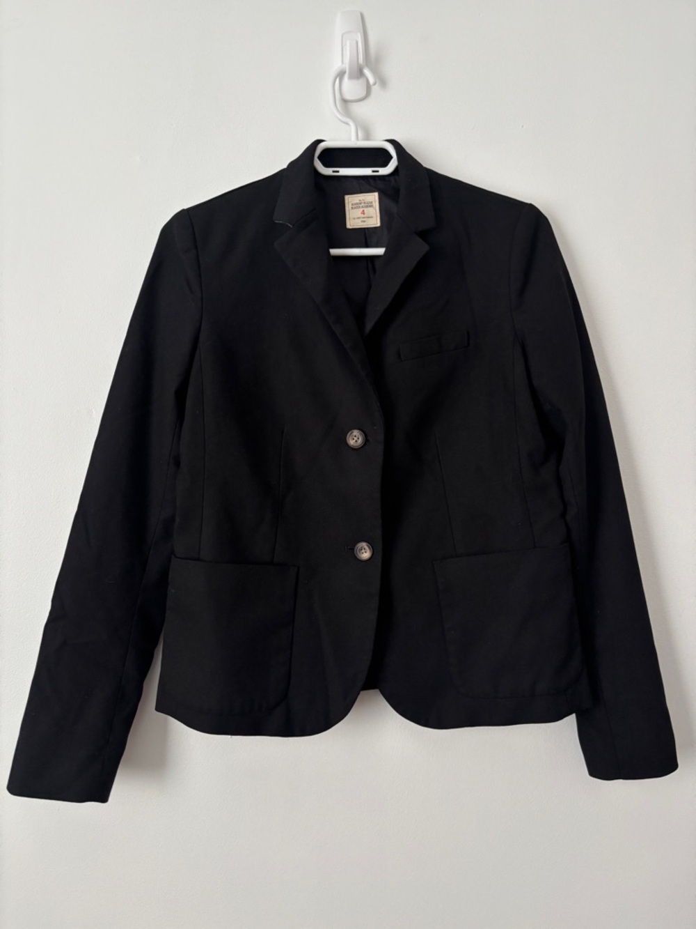 Gap Black Academy Blazer Stretch Professional Suit Jacket classic work size 4